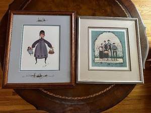 lot 87 image: Pair of Signed Framed Prints by Artist P. Buckley Moss