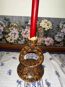lot 92 image: Handmade Viennese Candle Holder with Artistic Design