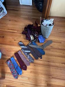 lot 109 image: Collection of Mens Neckties in Various Patterns and Colors