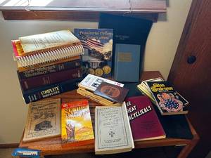 lot 144 image: Assortment of Books and Collectible Items Including Presidential Dollars Album