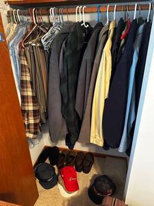 lot 147 image: Assorted Clothing Collection Including Jackets, Shirts, and Caps