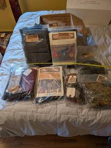 lot 195 image: Assorted Wool Rug Hooking Kits and Supplies Collection