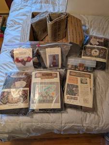 lot 196 image: Collection of L.J. Fibers Rug Projects and Red Barn Rug Kits