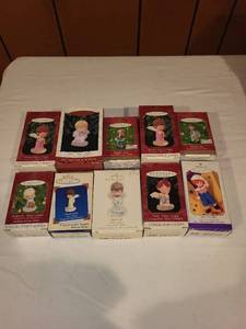 lot 214 image: Set of 9 Hallmark Keepsake Collectors Series Ornaments