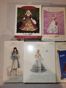 lot 223 image: Collection of Hallmark Keepsake Barbie Ornaments