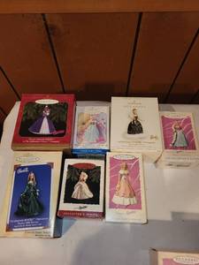 lot 226 image: Set of 8 Hallmark Keepsake Barbie Ornaments - Collectors Series