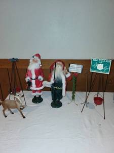 lot 234 image: Byers Choice Carolers Collection with Santa Figures and Accessories