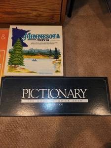 lot 298 image: Collection of Board Games and Playing Cards Including Pictionary and Checkers