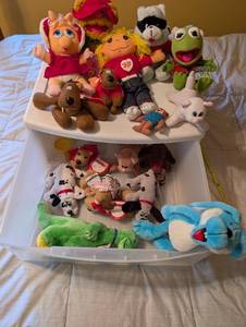 lot 348 image: Collection of 14 Assorted Plush Toys including Muppets Characters