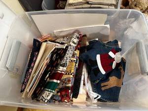 lot 378 image: Large Collection of Assorted Fabric and Textiles