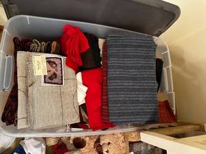 lot 379 image: Large Collection of Wool and Rug Hooking Supplies