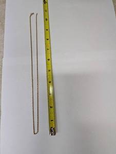 lot 488 image: 14k Gold Necklace with Chain