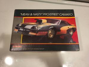 lot 518 image: Set of 2 Model Car Kits Monogram Mean & Nasty ProStreet Camaro & Revell 53 Chevy Panel