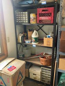 lot 634 image: Garage Shelving Unit not Including Contents