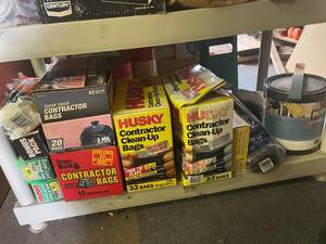 lot 647 image: Assortment of Contractor Clean-Up Bags and Supplies