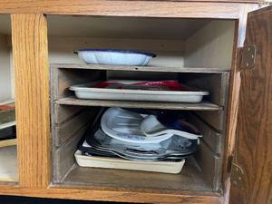 lot 701 image: Collection of Baking Trays and Serving Plates