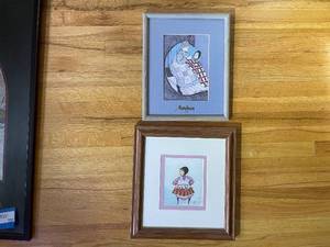 lot 722 image: Set of Signed Limited Edition Art Prints in Wooden Frames