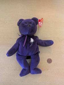lot 172 image: Ty Beanie Babies Princess Bear Collectible Plush