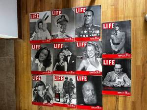 lot 565 image: Collection of 11 Vintage LIFE Magazines from 1944