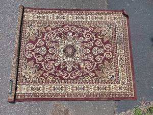 lot 127 image: Large Area Rug with Intricate Pattern