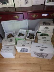 lot 231 image: Set of 8 Heritage Village Collection Buildings - Box Stains