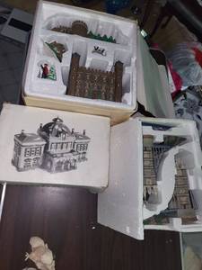 lot 232 image: Collection of 3 Holiday Village Buildings Including the Tower of London, Tower Bridge, and Victoria Station - Two with Original Boxes