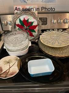 lot 292 image: Collection of Decorative Plates and Bakeware Assortment