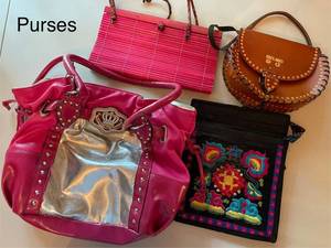 lot 311 image: Collection of 4 Stylish Womens Purses with Unique Designs