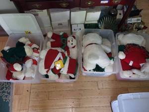lot 345 image: Collection of Holiday Teddy Bears in Assorted Outfits
