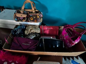 lot 200 image: Assorted Womens Handbags and Clutches Collection