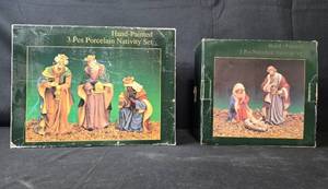 Hand-Painted Porcelain Nativity Sets