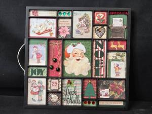 lot 14 image: Christmas Themed Shadow Box Home Decor