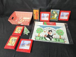 lot 37 image: Assorted Holiday Collectibles and Gifts