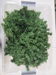 lot 44 image: Holiday Decoration Set with Garland, Tree Topper, and Ornaments