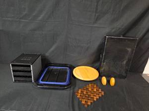 lot 79 image: Assorted Kitchen Tools Including Spice Rack and Lazy Susan