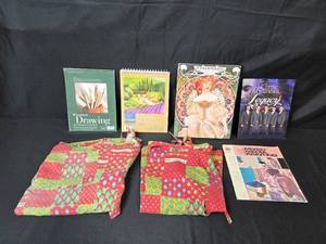 lot 91 image: Assorted Art Supplies and Booklet Collection