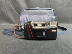 lot 103 image: Nikon Fun Touch 35mm Film Camera with Nylon Carrying Case