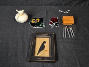 lot 105 image: Collection of Lenox Serenade Figurine, Suncatchers and Decor Items