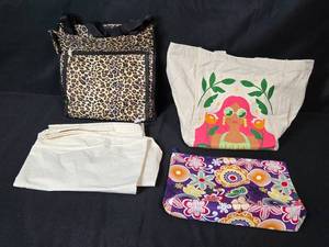 lot 108 image: Collection of 3 Tote Bags and 1 Storage Sack