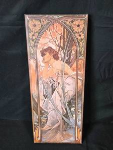 lot 137 image: Art Nouveau Style Canvas Print by Alphonse Mucha