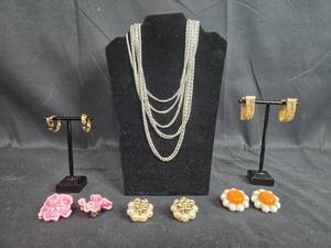 lot 156 image: Collection of Necklace and Earrings in Various Designs