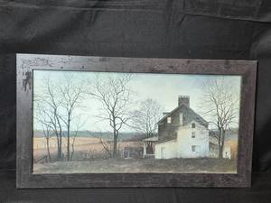 lot 174 image: Framed Art Print of a Rural House Scene