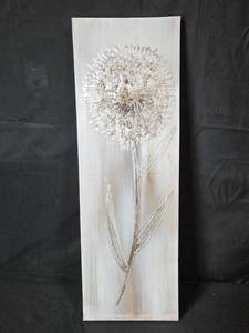lot 176 image: Giftcraft Floral Textured Artwork on Canvas