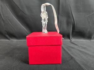 lot 232 image: Waterford Crystal Drummer Ornament in Red Box