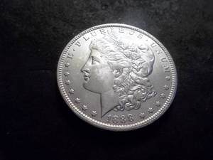 lot 13 image: 1888 O  Morgan Silver Dollar