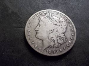 lot 17 image: 1893 CC  Morgan Silver Dollar
