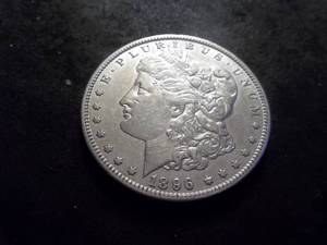 lot 18 image: 1896 O Morgan Silver Dollar