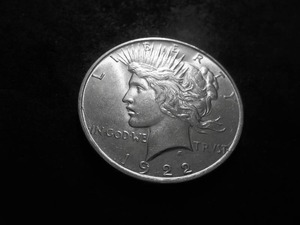 lot 23 image: 1922 D Peace Silver Dollar