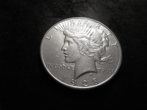 lot 34 image: 1928 S Peace Silver Dollar
