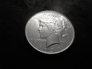 lot 36 image: 1934 D Peace Silver Dollar